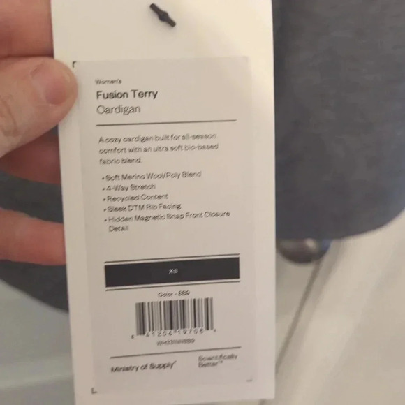 Ministry of supply Women's Fusion Terry Cardigan  - Picture 7 of 11